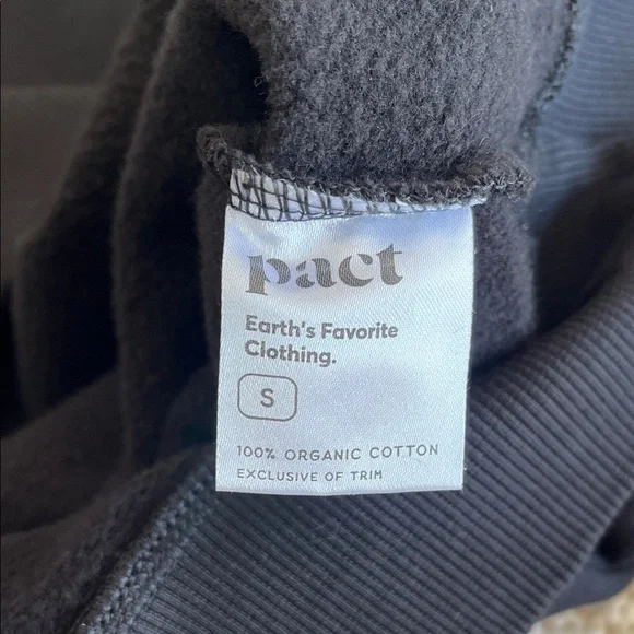Pact Organic Brushed Fleece Sweatshirt and Sweatpant Set Sz S - Picture 5 of 13